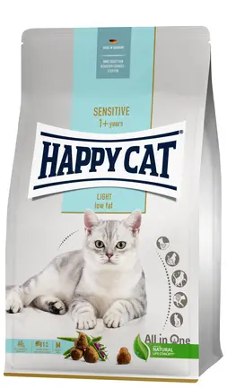 Сухий корм Happy Cat Sensitive Light для дорослих котів із надмірною вагою або/та для підтримування ваги, 10 кг, 70605