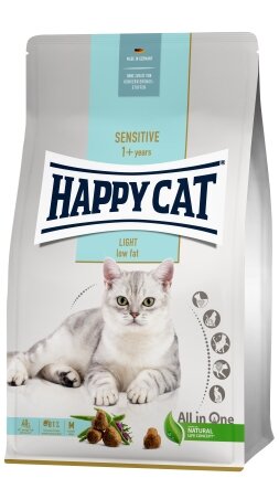 Сухий корм Happy Cat Sensitive Light для дорослих котів із надмірною вагою або/та для підтримування ваги, 1,3 кг, 70603