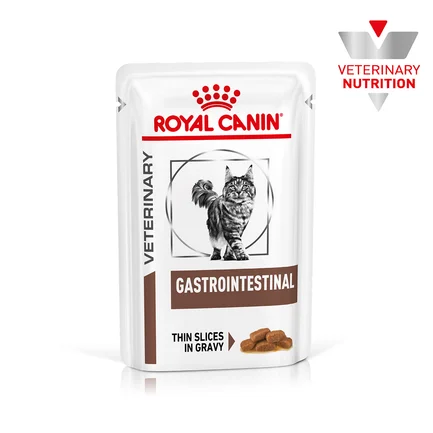 Дієтичний вологий корм Royal Canin GASTROINTESTINAL CAT (шматочки у соусі) для котів 85г 8+4: додаткове фото 3