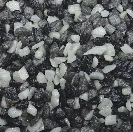 Декоративний гравій SF DECO GRAVEL MIX WHITE-BLACK-GREY 1 KG (A8050040)