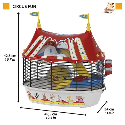 Ferplast CAGE CIRCUS FUN Клітка для хом'яків з наліпками: додаткове фото 2