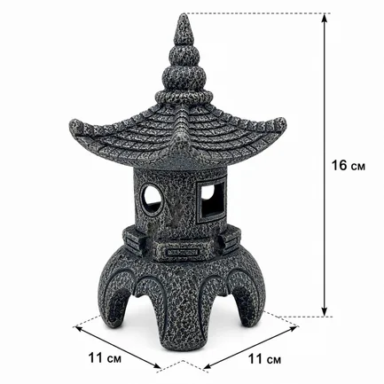 Декорація Hobby Maso Temple 11×11×16см для акваріума і тераріуму (41729): додаткове фото 2
