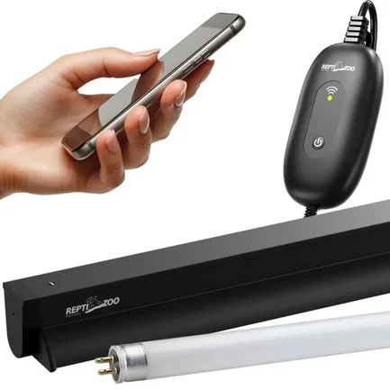 Світильник з лампою T5 Repti-Zoo Lighting Combo Smart KIT 10.0 UVB 8W 31.5 см (ZAT2808ST) для рептилій: додаткове фото 4