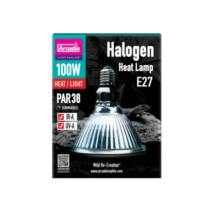 ARCADIA HALOGEN BASKING SPOT (E27) 100 WATT (R2100165) лампа для рептилій: додаткове фото 2