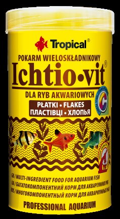 Сухий корм Tropical Ichtio-Vit для всіх акваріумних риб, 50 г (пластівці)