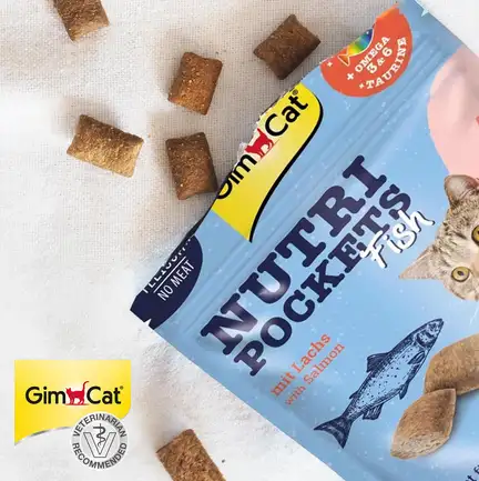 Ласощі для котів GimCat Nutri Pockets Fish Лосось 60 г: додаткове фото 5