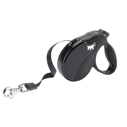 Ferplast AMIGO S TAPE BLACK Рулетка-поводок зі стрічкою