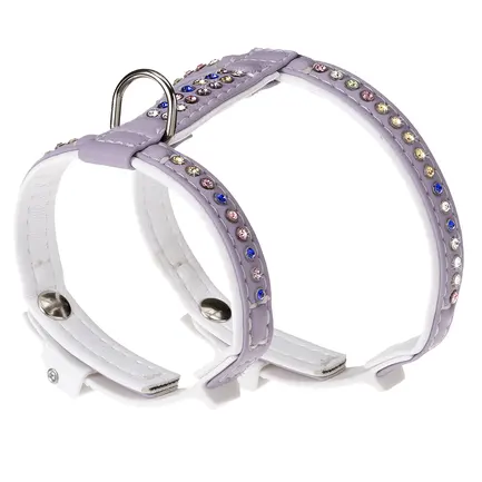 Ferplast LUX P M WHITE-PURPLE Шлея, екошкіра