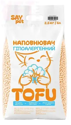 Наповнювач Tofu - гіпоалергенний 2,6 кг, 6 л, Say Pet
