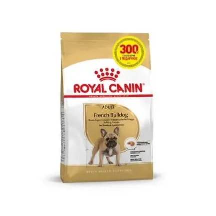 Сухий корм Royal Canin FRENCH BULLDOG ADULT для дорослих собак породи Французький бульдог 1.2кг + 300г