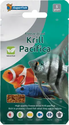 Сублімований корм для риб SF FREEZE DRIED KRILL PACIFICA 5 GRAM (A3040030)