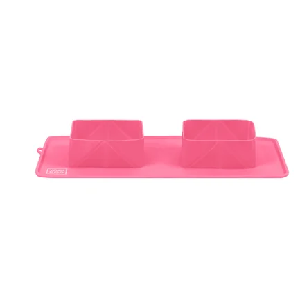 Миска складана WAUDOG Silicone,385х230х50 мм рожевий: додаткове фото 2