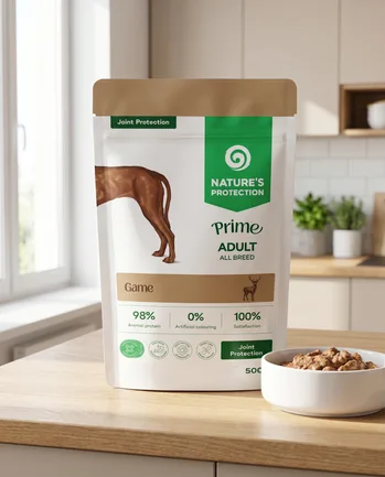 Nature's Protection Prime Joint Protection Adult Dogs Game Вологий корм для собак для захисту суглобів з дичиною, 500 г: додаткове фото 2