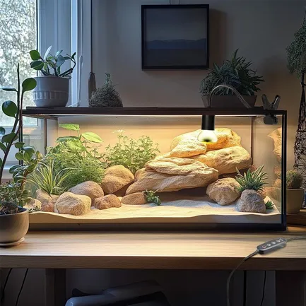 Світильник довгий з затискної ручкою і таймером Terrario Long ReptiSun Time Control 200W: додаткове фото 4