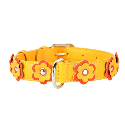 Нашийник "CoLLaR GLAMOUR" з оздобленням "Аплікація" (ширина 25мм, довжина 38-49см) помаранчевий: додаткове фото 2