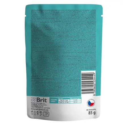 Вологий корм Brit Care Mini для собак, з філе лосося та оселедця в соусі, 85 г: додаткове фото 3