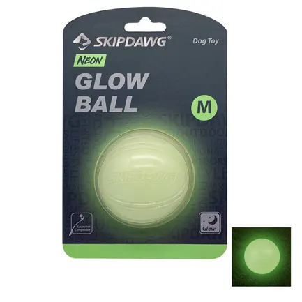 Іграшка для Собак Skipdawg Glow Ball Світлонакопичувальний М'яч 7 см M