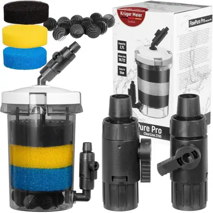 Зовнішній префільтр для акваріума Kruger Meier FlowPure Pro 2700 (16/22 мм) — 2.7 л: додаткове фото 10
