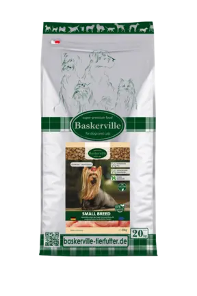 Baskerville HF klein Rassen. Смол Бріт Сухий корм для дорослих собак мілких порід 20 кг