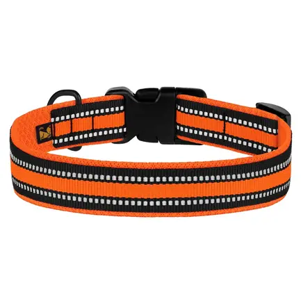 Нашийник для Собак BronzeDog Mesh c Пластиковою Пряжкою Помаранчевий M: додаткове фото 2