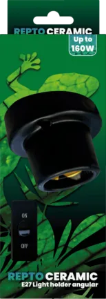 REPTO CERAMIC E27 LIGHT HOLDER ANGULAR (R2300009) керамічний патрон для тераріума: додаткове фото 3