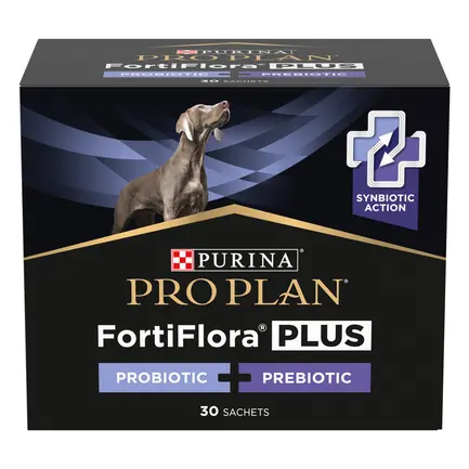 Пробіотик з пребіотиком PRO PLAN FortiFlora PLUS для дорослих собак та цуценят для підтримання нормальної міклофлори кишечника 30x2 г: додаткове фото 2