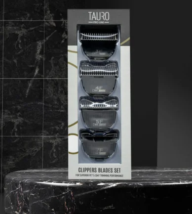 Tauro Pro Line Набір змінних лез із нержавної сталі для машинок для стрижки шерсті тварин, 3, 6, 9, 12 мм: додаткове фото 2