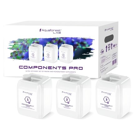 Мікро і макроелементи для морського акваріуму Aquaforest Components Pro 1,2,3, 3x5л (739566)