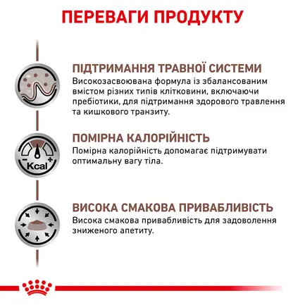 Дієтичний сухий корм Royal Canin GASTROINTESTINAL MODERATE CALORIE CAT для котів 0,4 кг: додаткове фото 4