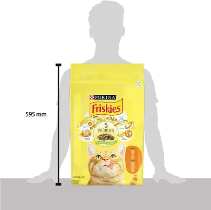 Сухий корм FRISKIES для дорослих котів з куркою та овочами 10 кг: додаткове фото 4