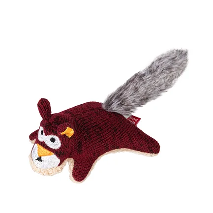 Іграшка для собак WAUDOG Fun Plush Білка, трикотаж, Ш 4 см, Д 9 см, S: додаткове фото 2