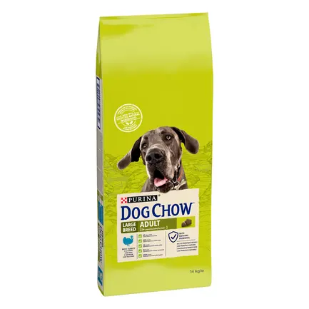 Сухий корм DOG CHOW Large Breed Adult 2+ для дорослих собак великих порід з індичкою 14 кг: додаткове фото 2