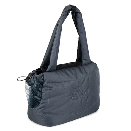 Сумка-переноска Pet Fashion «Silva» для собак та котів, 34x24x20 см, сіра: додаткове фото 2