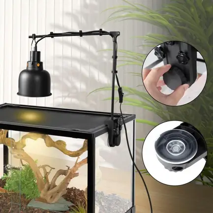 Тримач для ламп Repti-Zoo Dual Light Bracket LH023D подвійний кронштейн для тераріуму 360°: додаткове фото 3