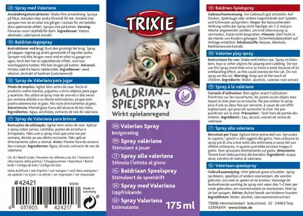 Спрей для котів Trixie з валеріаною, 175 мл: додаткове фото 2