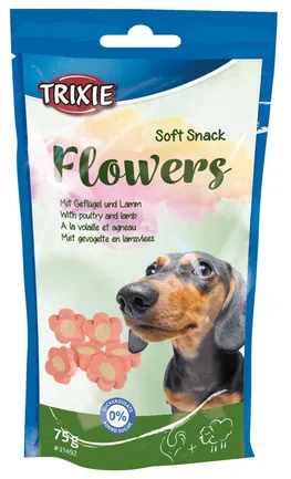 Вітамінізовані ласощі Trixie Flowers для собак, з ягням та куркою, 75 г: додаткове фото 3