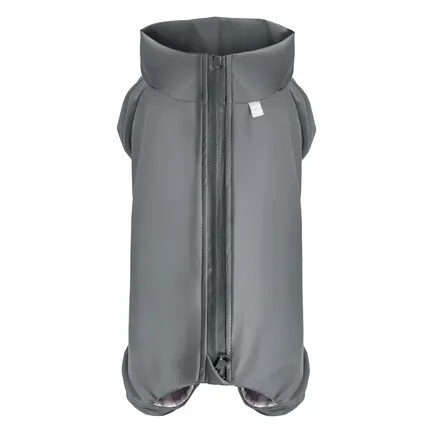 Дощовик для собак WAUDOG Clothes, водонепроникний, L50, В 70-74 см, С 47-50 см, сірий: додаткове фото 2
