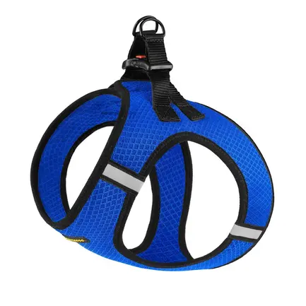 Шлея для собак Bronzedog Mesh Vest 3D сітка синя 3XS: додаткове фото 4