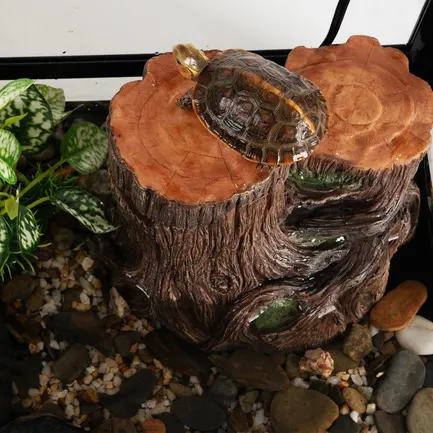 Декоративний фільтр-водоспад Repti-Zoo Turtle Filter Tree (GLB10) у формі кореня для амфібій і тераріумів до 70 літрів: додаткове фото 7