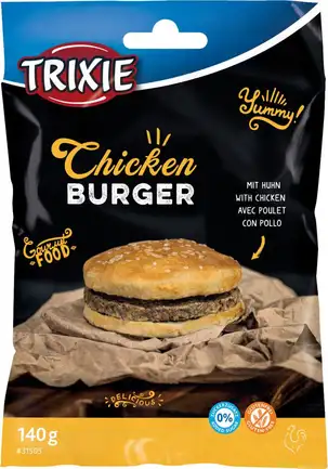 Ласощі Trixie Chicken Burger для собак, з куркою, 9 см, 140 г: додаткове фото 3