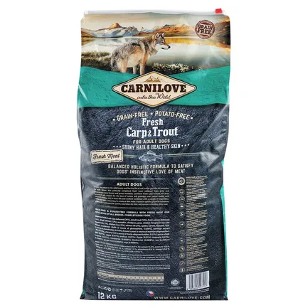 Сухий корм Carnilove Fresh Carp & Trout для дорослих собак всіх порід, риба, 12 кг: додаткове фото 4
