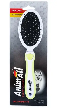 Гребінець-щітка 2 в 1 AnimAll Groom, зелена