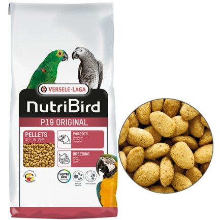 Versele-Laga NutriBird P19 Original Breeding ВЕРСЕЛЕ-ЛАГА НУТРІБЕРД P19 ОРІДЖИНАЛ РОЗВЕДЕННЯ корм для великих папуг 10 кг