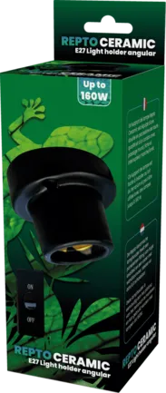 REPTO CERAMIC E27 LIGHT HOLDER ANGULAR (R2300009) керамічний патрон для тераріума
