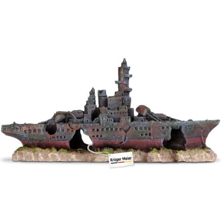 Декорація затонулий корабель Kruger Meier Battleship 23x5x11см (24411) — Фото 2