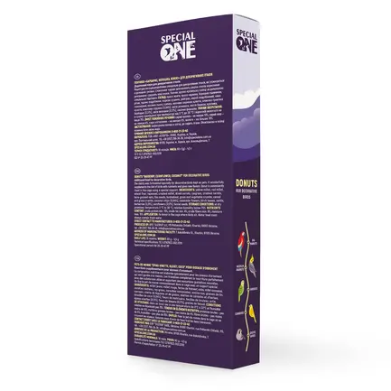 Пончики Speciаl One «Барбарис, волошка, кокос» для декоративних птахів, 60 г: додаткове фото 3
