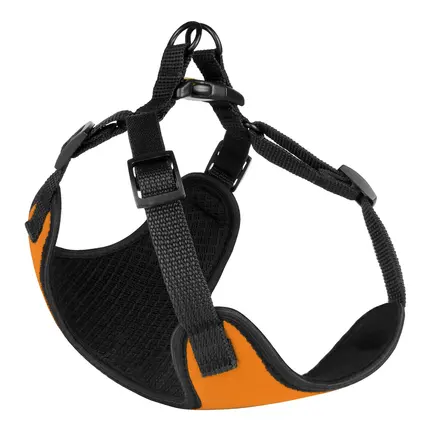 Шлея для Собак Дрібних Порід Barksi Sport Неопрен 3D Сітка Помаранчева M