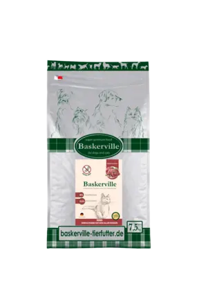 Baskerville KF Getreidefrei Rind Сухий корм для котів з яловичиною, 7,5 кг