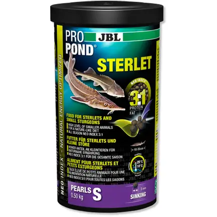 JBL (ДжБЛ) ProPond Sterlet корм для стерляді та осетрових S, 500г.