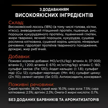 Сухий корм PRO PLAN Adult 1+ Vital Functions для дорослих котів з лососем 1,5 кг: додаткове фото 7